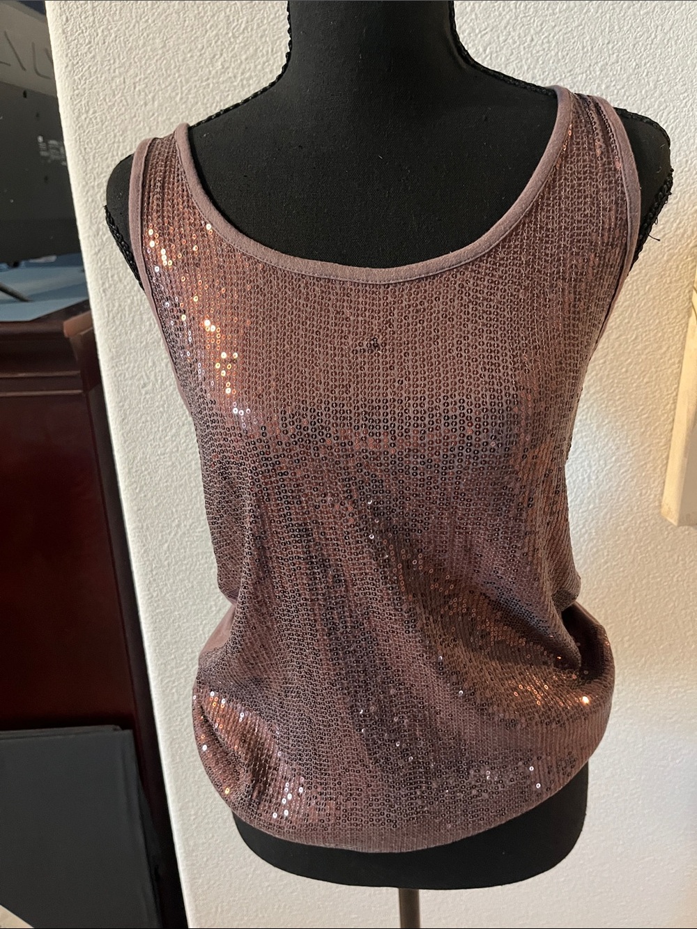 Maurices Dusty Rose Sequin Tank